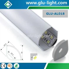 Eckiger 90-Grad-Alu-Profil-Extrusionskanal für starre LED-Streifen