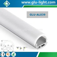 Extrudiertes lineares LED-Aluminiumprofil mit runder PC-Abdeckung für LED-Band