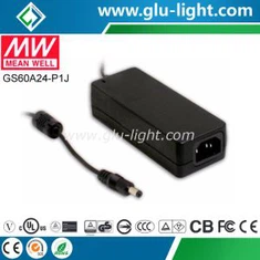 60 W 24 V AC-DC Meanwell Industrieadapter GS60A24-P1J
